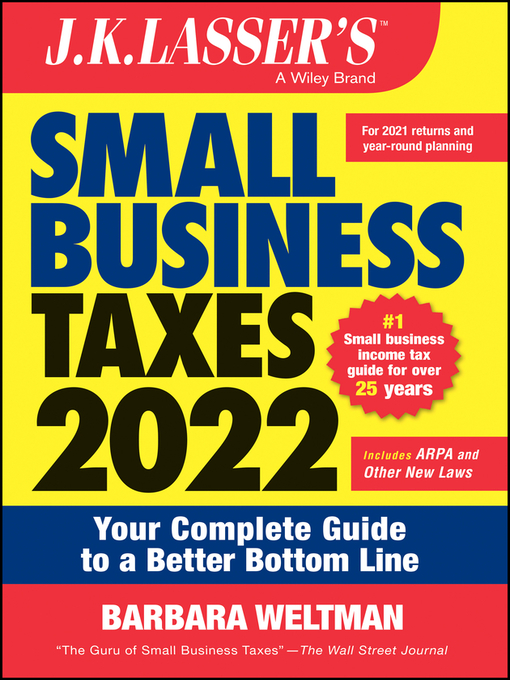 Cover image for J.K. Lasser's Small Business Taxes 2022